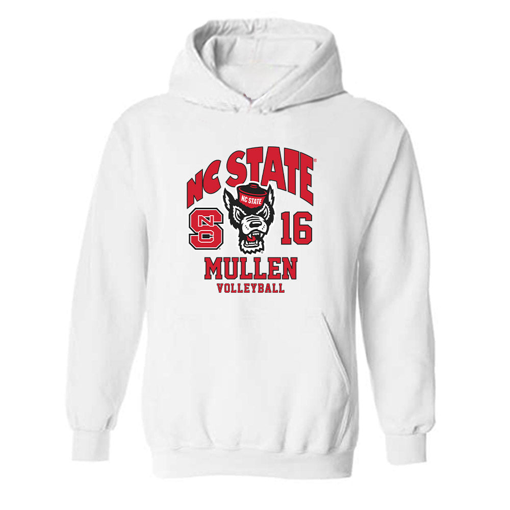 NC State - NCAA Women's Volleyball : Ashley Mullen - Fashion Shersey Hooded Sweatshirt-0