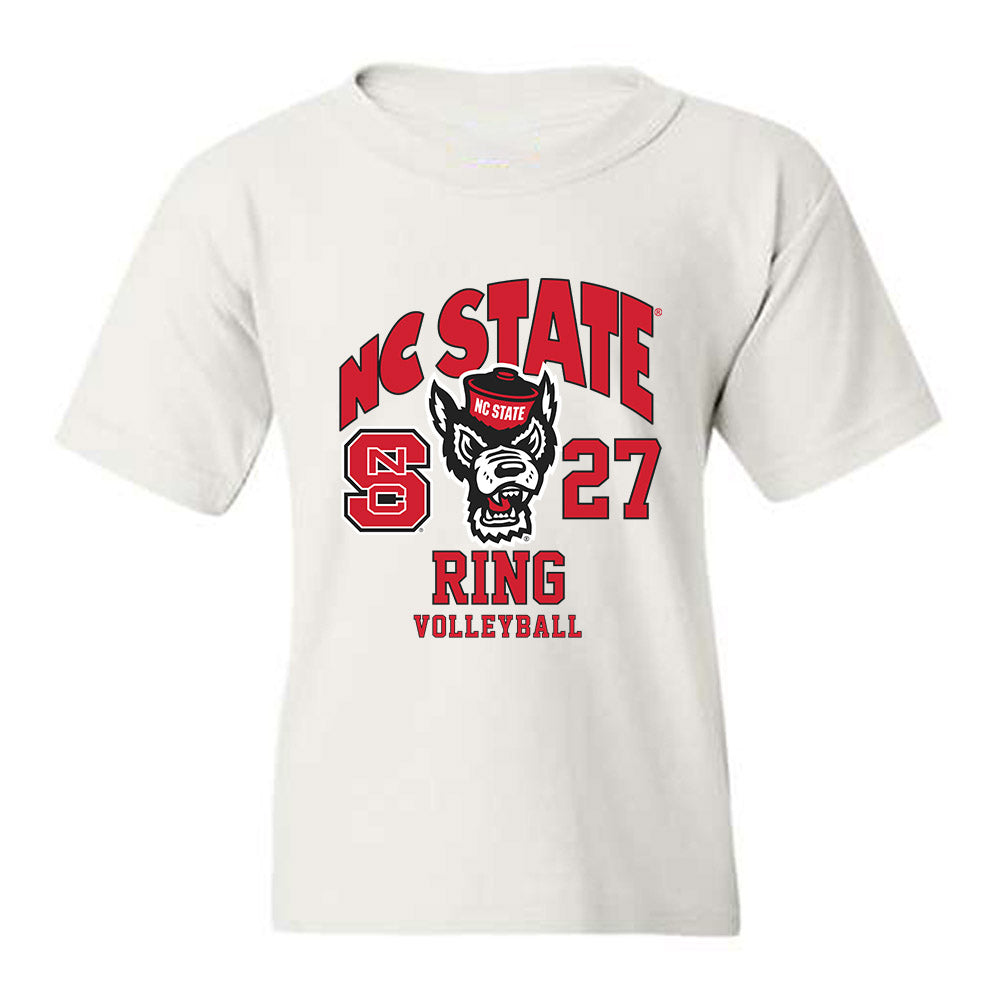 NC State - NCAA Women's Volleyball : Rebecca Ring - Fashion Shersey Youth T-Shirt-0