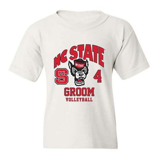 NC State - NCAA Women's Volleyball : Sophia Groom - Fashion Shersey Youth T-Shirt