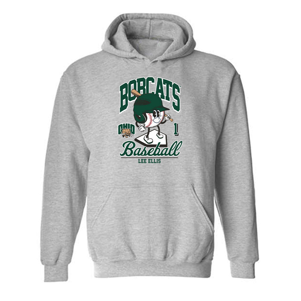 Ohio - NCAA Baseball : Lee Ellis - Fashion Shersey Hooded Sweatshirt-0