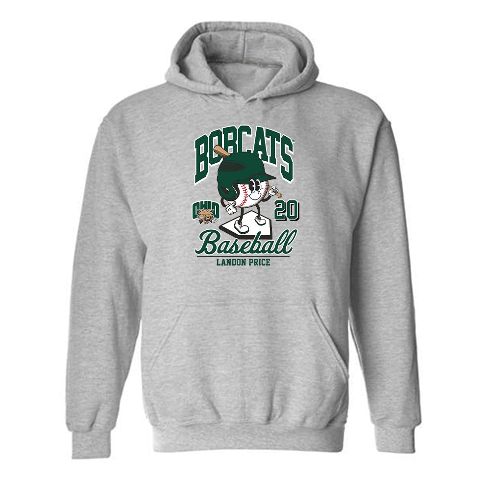 Ohio - NCAA Baseball : Landon Price - Fashion Shersey Hooded Sweatshirt-0