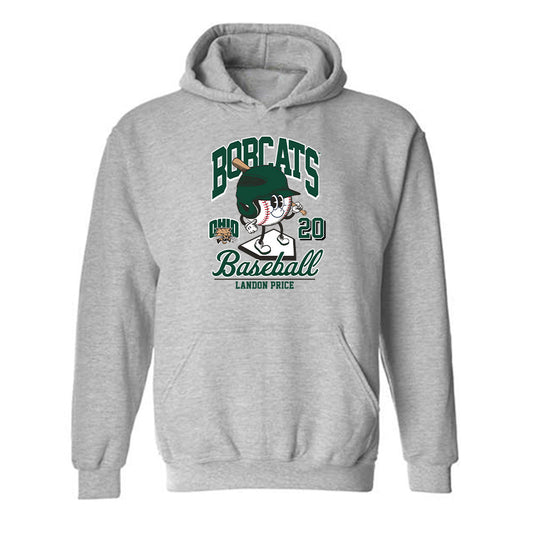 Ohio - NCAA Baseball : Landon Price - Fashion Shersey Hooded Sweatshirt-0