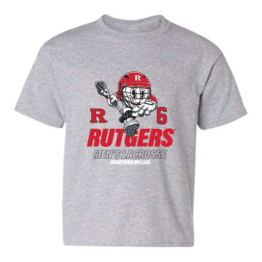 Rutgers - NCAA Men's Lacrosse : Jonathan Miller - Youth T-Shirt Fashion Shersey