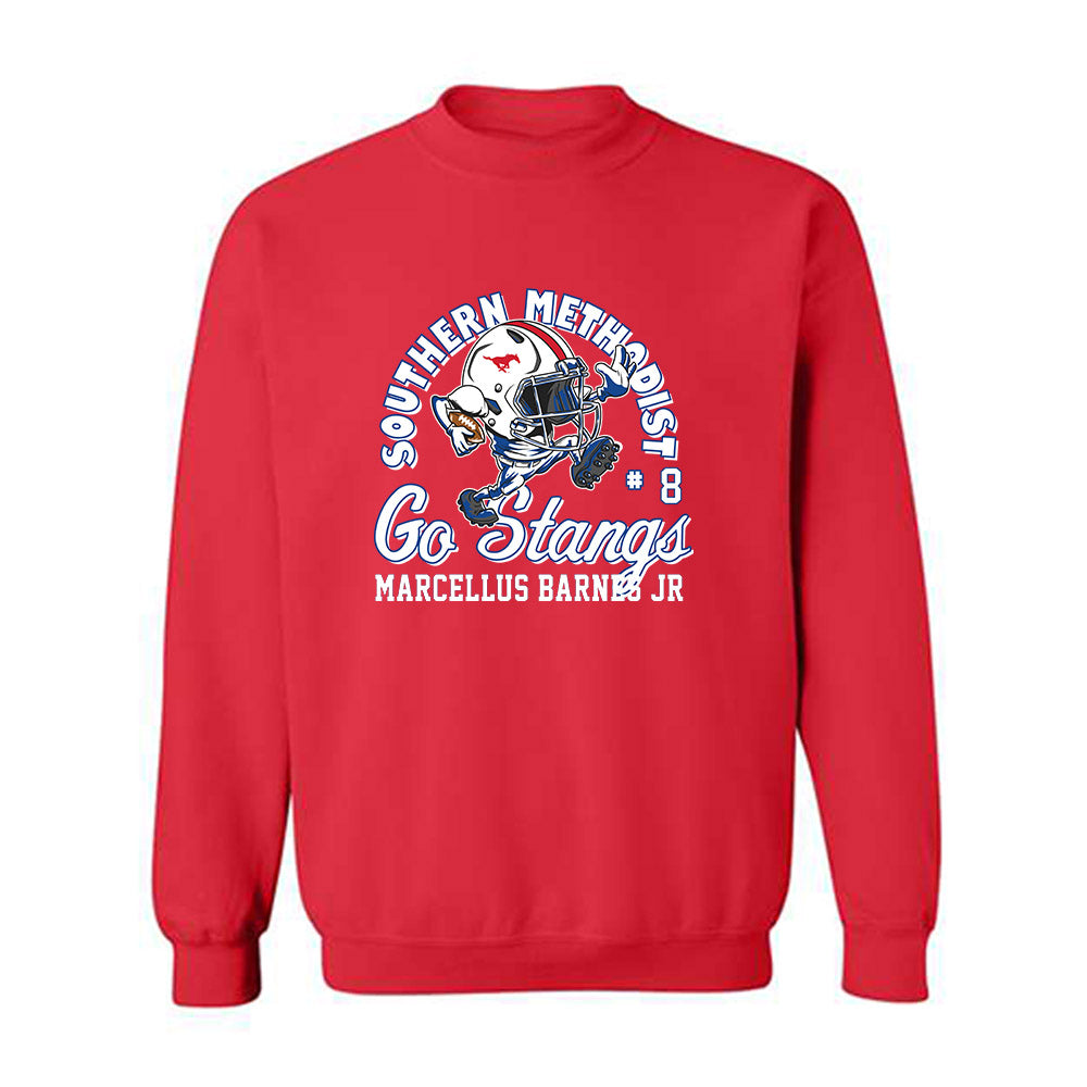 SMU - NCAA Football : Marcellus Barnes Jr - Fashion Shersey Crewneck Sweatshirt-0