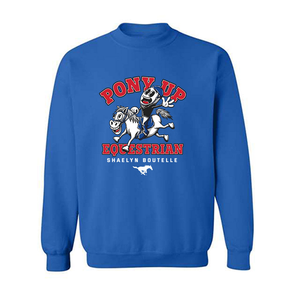 SMU - NCAA Equestrian : Shaelyn Boutelle - Fashion Shersey Crewneck Sweatshirt-0