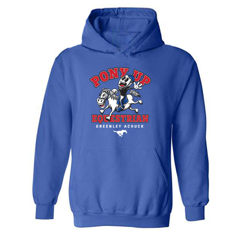 SMU - NCAA Equestrian : Greenley Achuck - Fashion Shersey Hooded Sweatshirt-0
