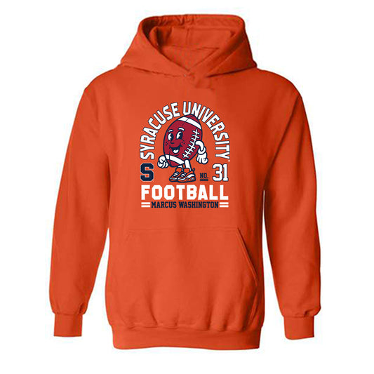 Syracuse - NCAA Football : Marcus Washington - Fashion Shersey Hooded Sweatshirt