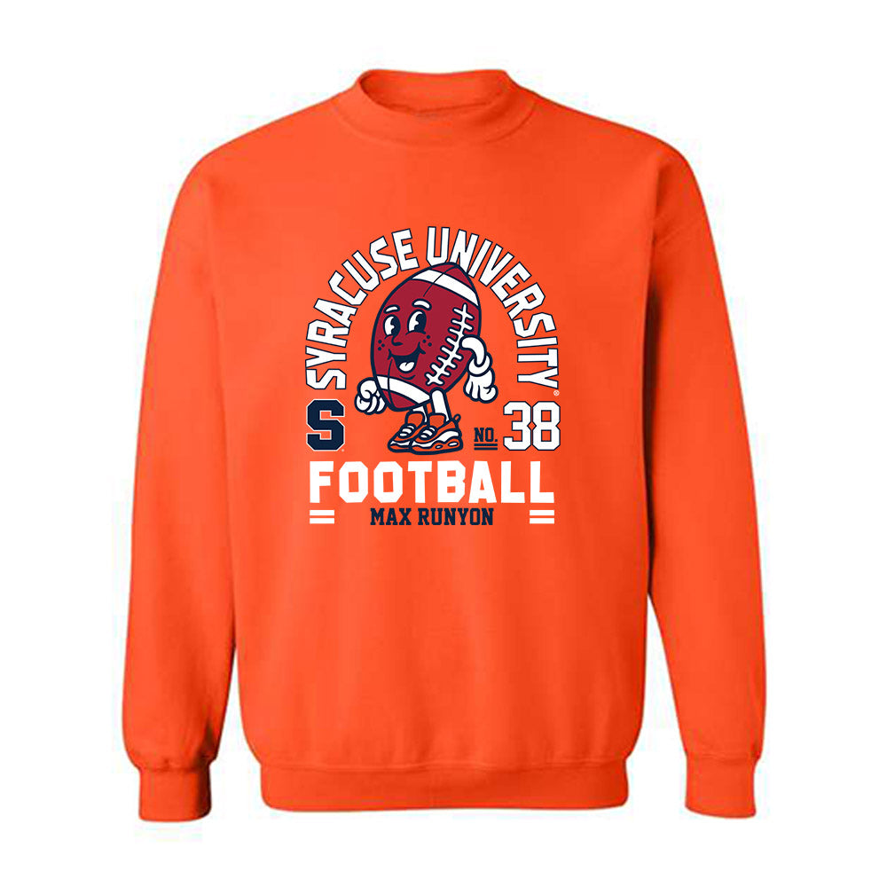 Syracuse - NCAA Football : Max Runyon - Fashion Shersey Crewneck Sweatshirt