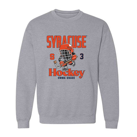 Syracuse - NCAA Women's Ice Hockey : Emma Gnade - Fashion Shersey Crewneck Sweatshirt-0