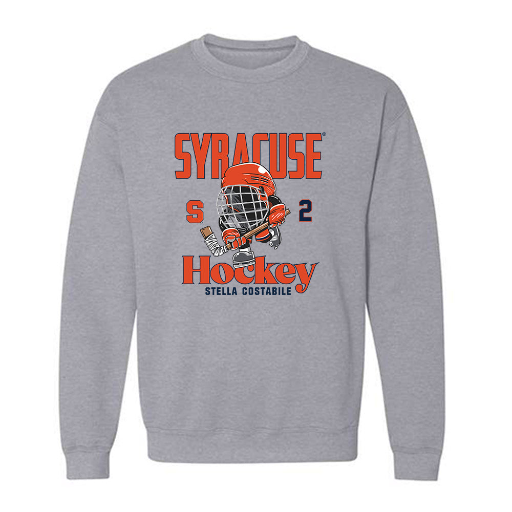 Syracuse - NCAA Women's Ice Hockey : Stella Costabile - Fashion Shersey Crewneck Sweatshirt-0