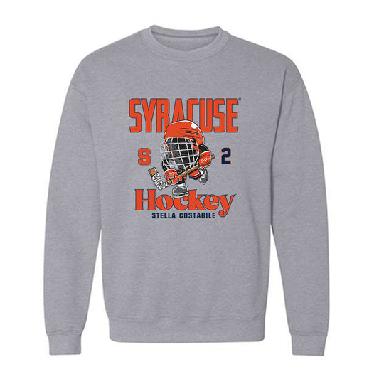 Syracuse - NCAA Women's Ice Hockey : Stella Costabile - Fashion Shersey Crewneck Sweatshirt-0