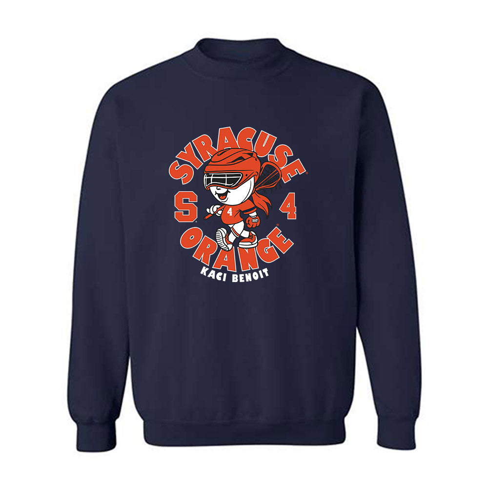 Syracuse - NCAA Women's Lacrosse : Kaci Benoit - Fashion Shersey Crewneck Sweatshirt-0