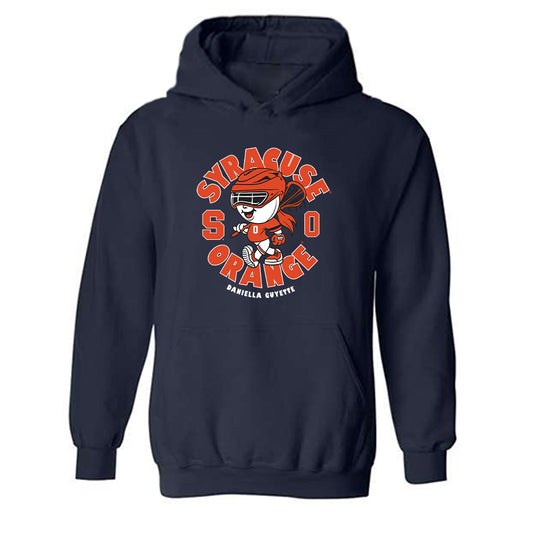 Syracuse - NCAA Women's Lacrosse : Daniella Guyette - Fashion Shersey Hooded Sweatshirt-0