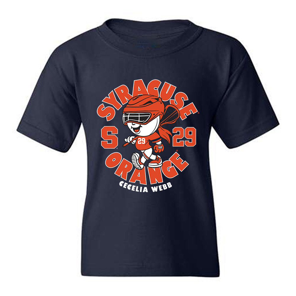 Syracuse - NCAA Women's Lacrosse : Cecelia Webb - Fashion Shersey Youth T-Shirt-0