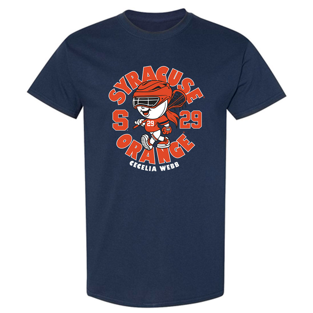 Syracuse - NCAA Women's Lacrosse : Cecelia Webb - Fashion Shersey T-Shirt-0