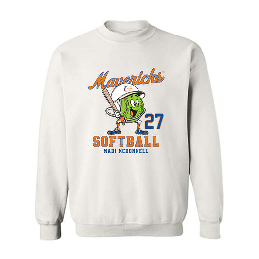 Texas Arlington - NCAA Softball : Madi McDonnell - Fashion Shersey Crewneck Sweatshirt-0