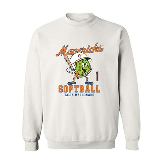 Texas Arlington - NCAA Softball : Talia Maldonado - Fashion Shersey Crewneck Sweatshirt-0