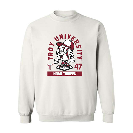 Troy - NCAA Baseball : Noah Thigpen - Fashion Shersey Crewneck Sweatshirt