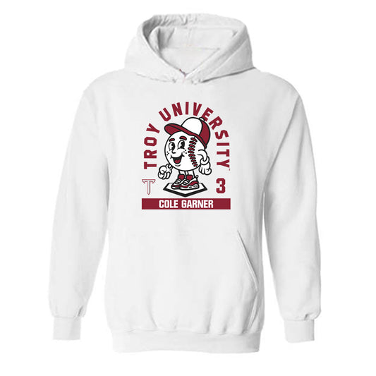 Troy - NCAA Baseball : Cole Garner - Fashion Shersey Hooded Sweatshirt-0
