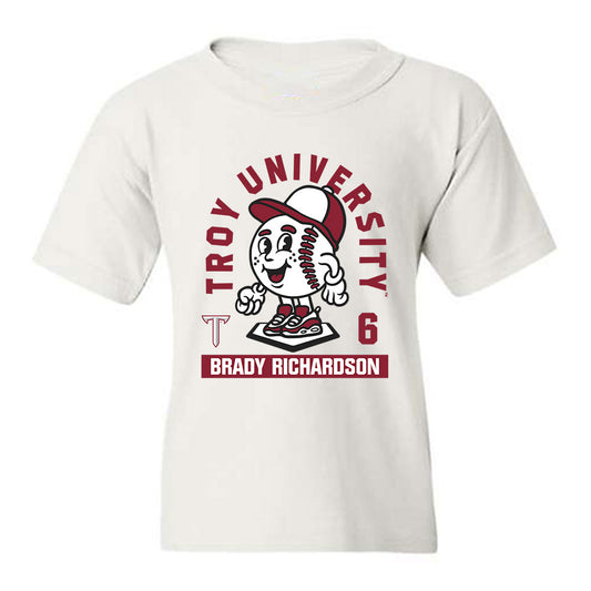 Troy - NCAA Baseball : Brady Richardson - Fashion Shersey Youth T-Shirt-0