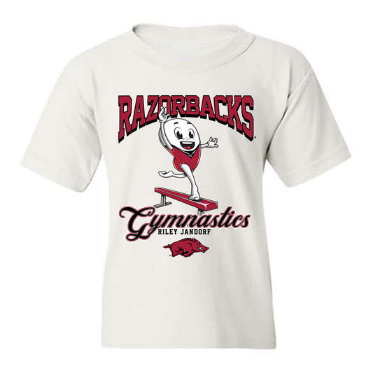 Arkansas - NCAA Women's Gymnastics : Riley Jandorf - Fashion Shersey Youth T-Shirt-0