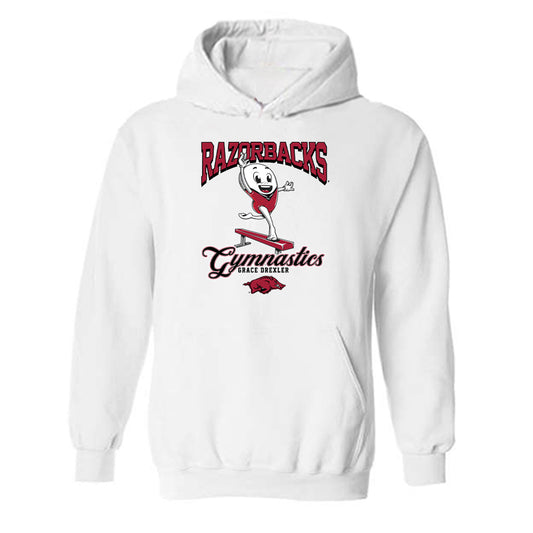 Arkansas - NCAA Women's Gymnastics : Grace Drexler - Fashion Shersey Hooded Sweatshirt-0