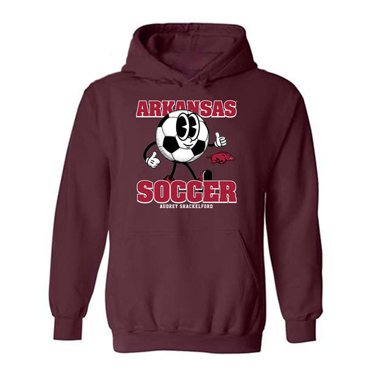 Arkansas - NCAA Women's Soccer : Audrey Shackelford - Fashion Shersey Hooded Sweatshirt