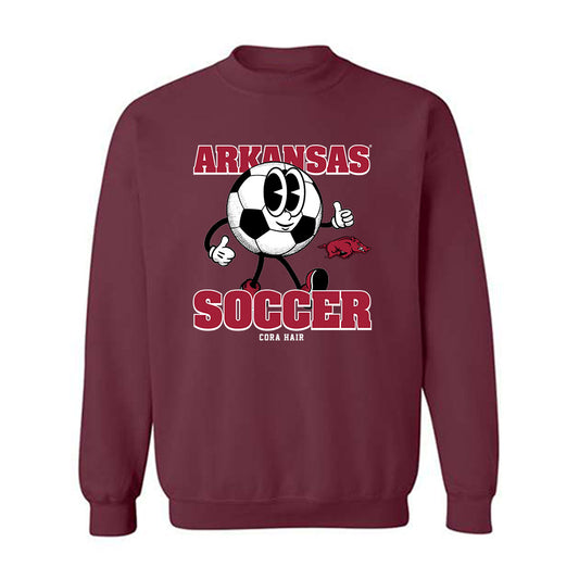 Arkansas - NCAA Women's Soccer : Cora Hair - Fashion Shersey Crewneck Sweatshirt