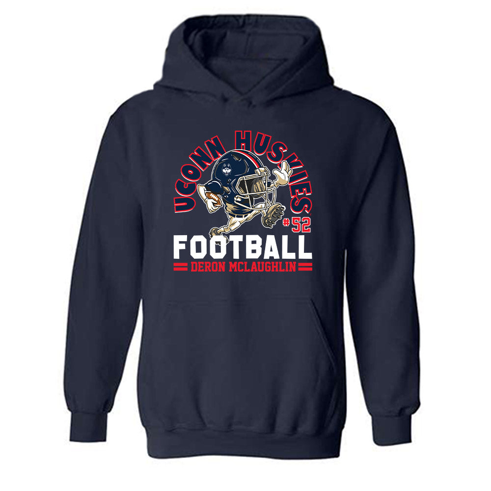 UConn - NCAA Football : Deron McLaughlin - Hooded Sweatshirt