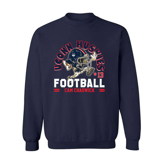 UConn - NCAA Football : Cam Chadwick - Fashion Shersey Crewneck Sweatshirt-0