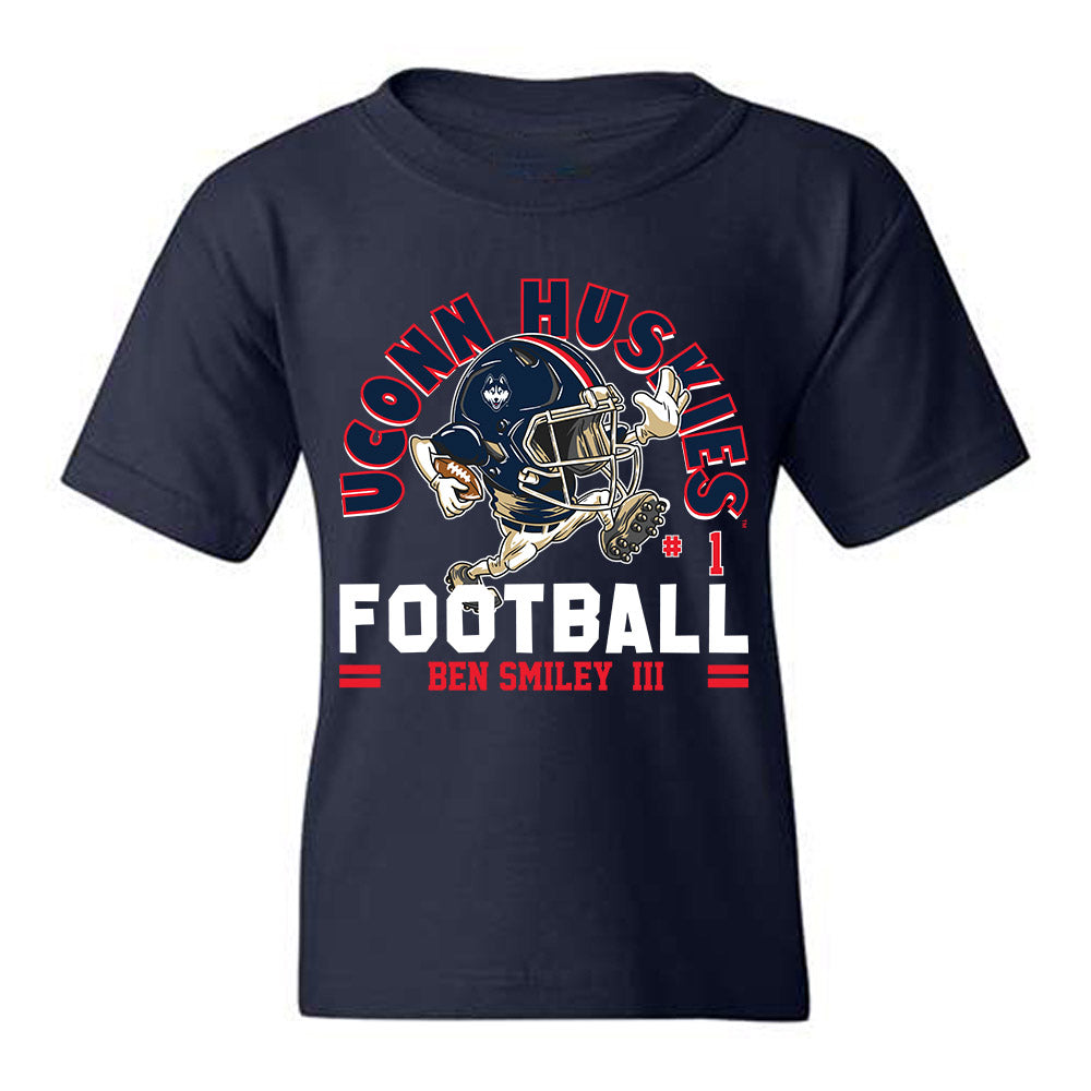 UConn - NCAA Football : Ben Smiley III - Fashion Shersey Youth T-Shirt-0