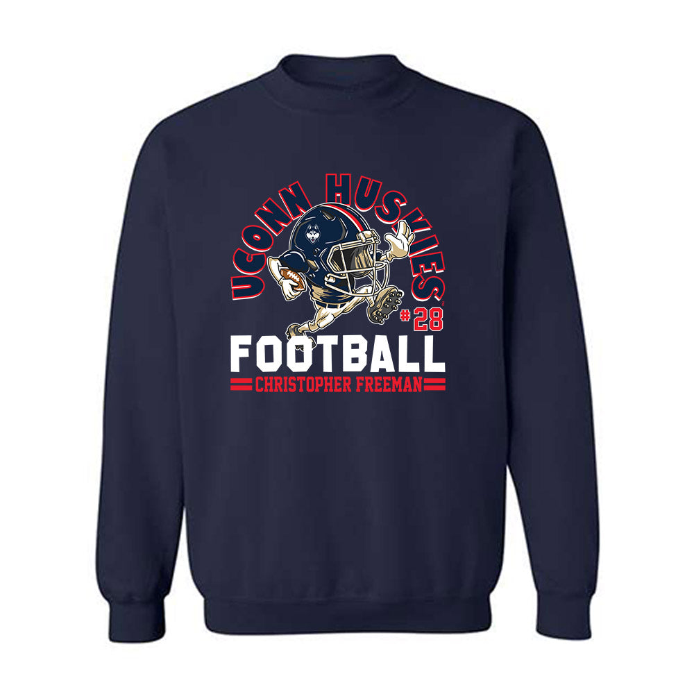 UConn - NCAA Football : Christopher Freeman - Fashion Shersey Crewneck Sweatshirt