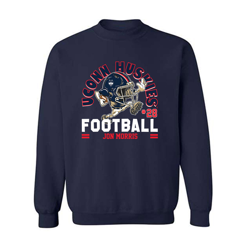 UConn - NCAA Football : Jon Morris - Fashion Shersey Crewneck Sweatshirt