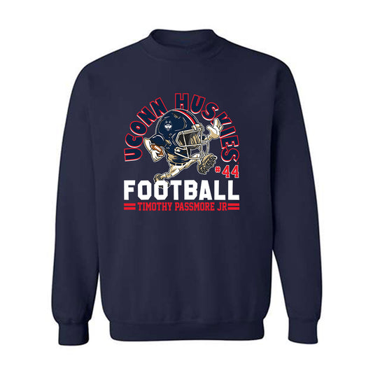 UConn - NCAA Football : Timothy Passmore Jr - Fashion Shersey Crewneck Sweatshirt