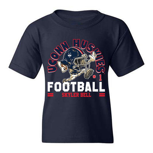 UConn - NCAA Football : Skyler Bell - Fashion Shersey Youth T-Shirt-0
