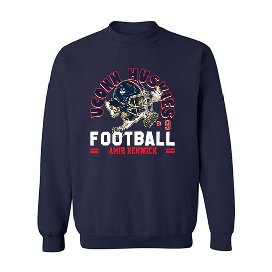 UConn - NCAA Football : Amir Renwick - Fashion Shersey Crewneck Sweatshirt-0