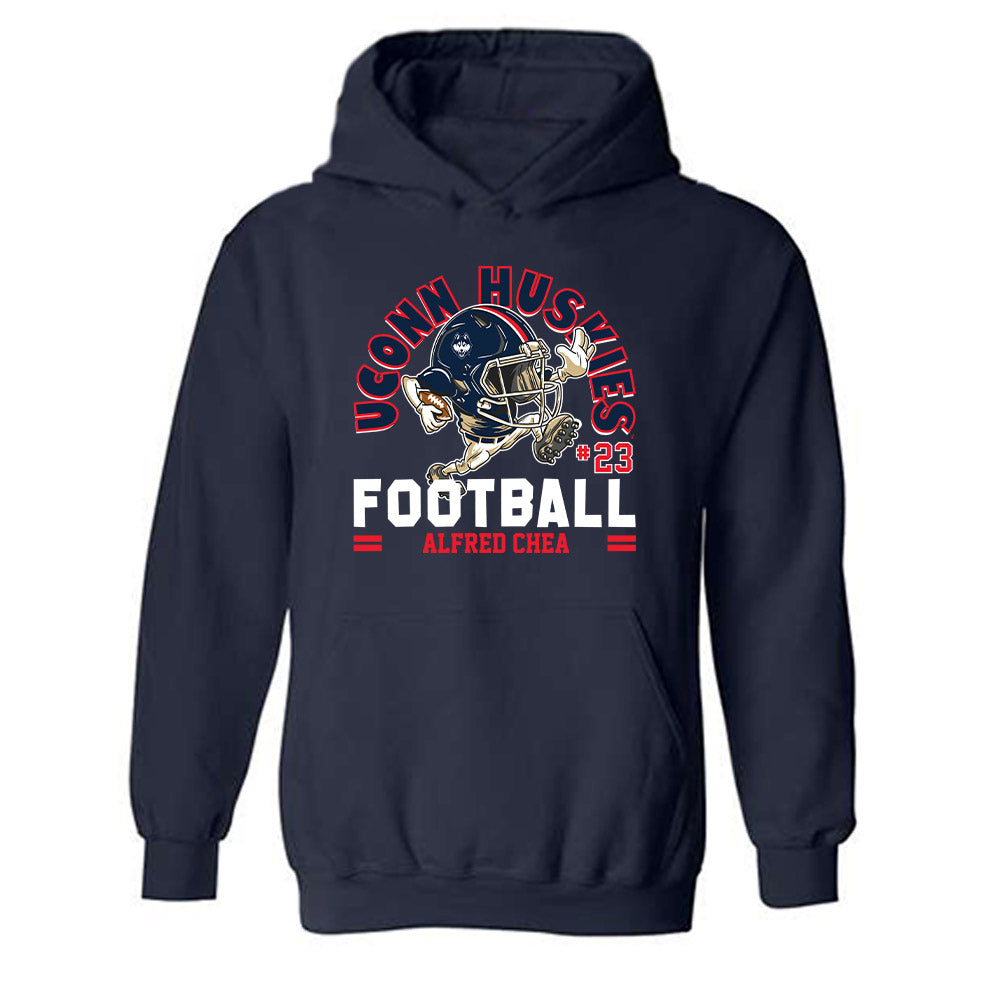 UConn - NCAA Football : Alfred Chea - Fashion Shersey Hooded Sweatshirt