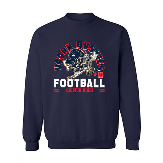 UConn - NCAA Football : Griffin Koch - Fashion Shersey Crewneck Sweatshirt-0