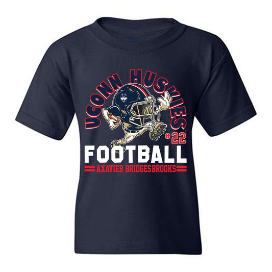 UConn - NCAA Football : Axavier Bridges-Brooks - Fashion Shersey Youth T-Shirt-0