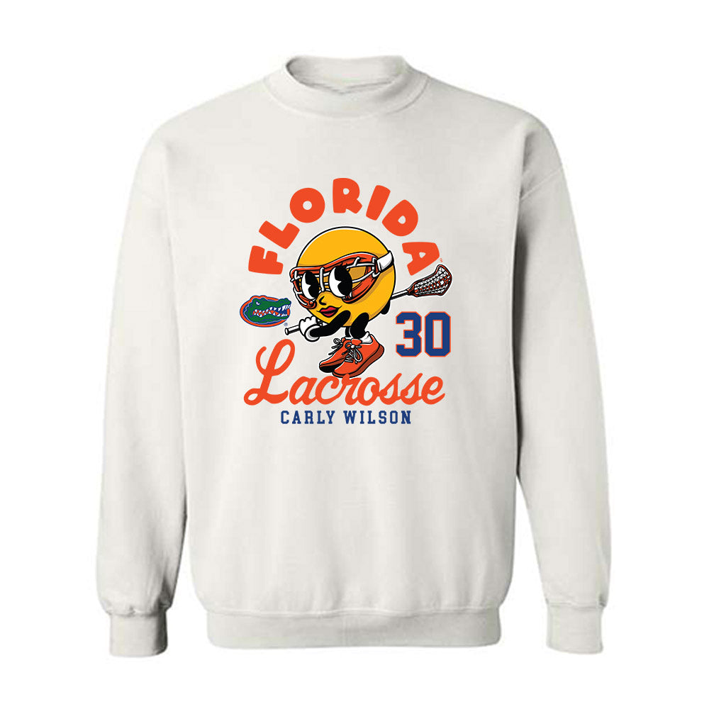Florida - NCAA Women's Lacrosse : Carly Wilson - Fashion Shersey Crewneck Sweatshirt-0