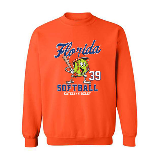 Florida - NCAA Softball : Katelynn Oxley - Fashion Shersey Crewneck Sweatshirt