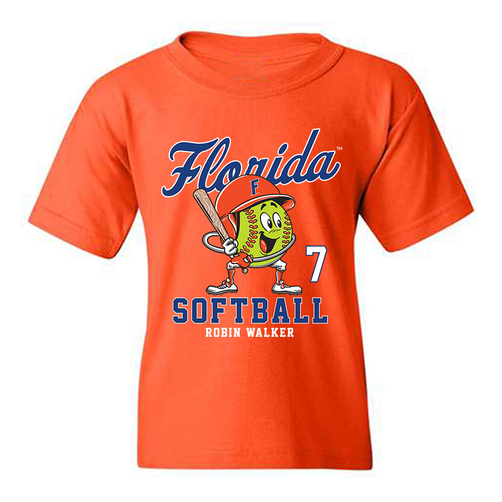 Florida - NCAA Softball : Robin Walker - Fashion Shersey Youth T-Shirt-0