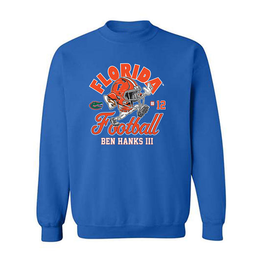 Florida - NCAA Football : Ben Hanks III - Fashion Shersey Crewneck Sweatshirt-0