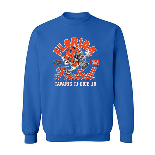 Florida - NCAA Football : Tavaris TJ Dice Jr - Fashion Shersey Crewneck Sweatshirt-0