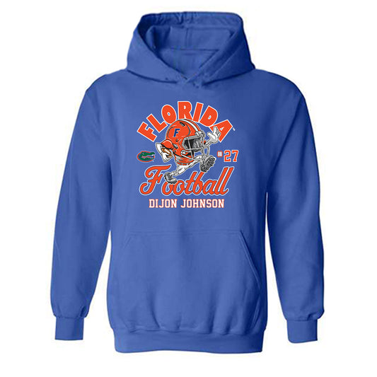 Florida - NCAA Football : Dijon Johnson - Fashion Shersey Hooded Sweatshirt-0