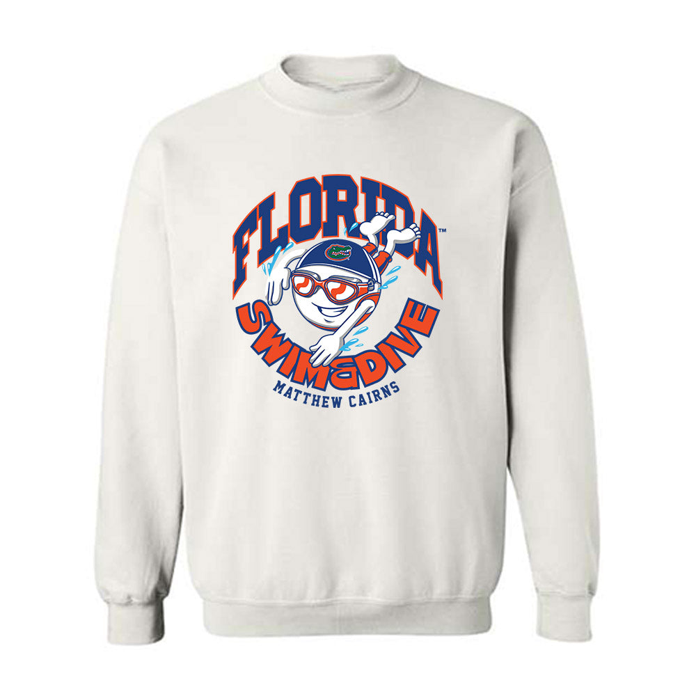 Florida - NCAA Men's Swimming & Diving : Matthew Cairns - Fashion Shersey Crewneck Sweatshirt