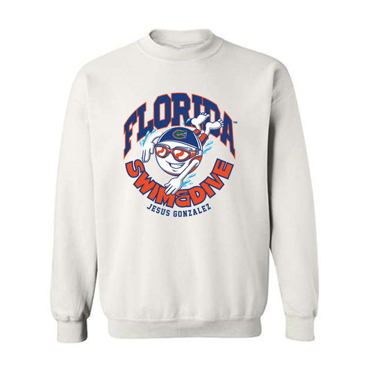 Florida - NCAA Men's Swimming & Diving : Jesus Gonzalez - Fashion Shersey Crewneck Sweatshirt-0