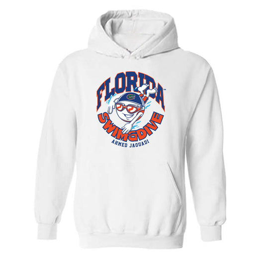Florida - NCAA Men's Swimming & Diving : Ahmed Jaouadi - Fashion Shersey Hooded Sweatshirt-0