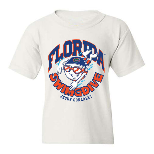 Florida - NCAA Men's Swimming & Diving : Jesus Gonzalez - Fashion Shersey Youth T-Shirt-0