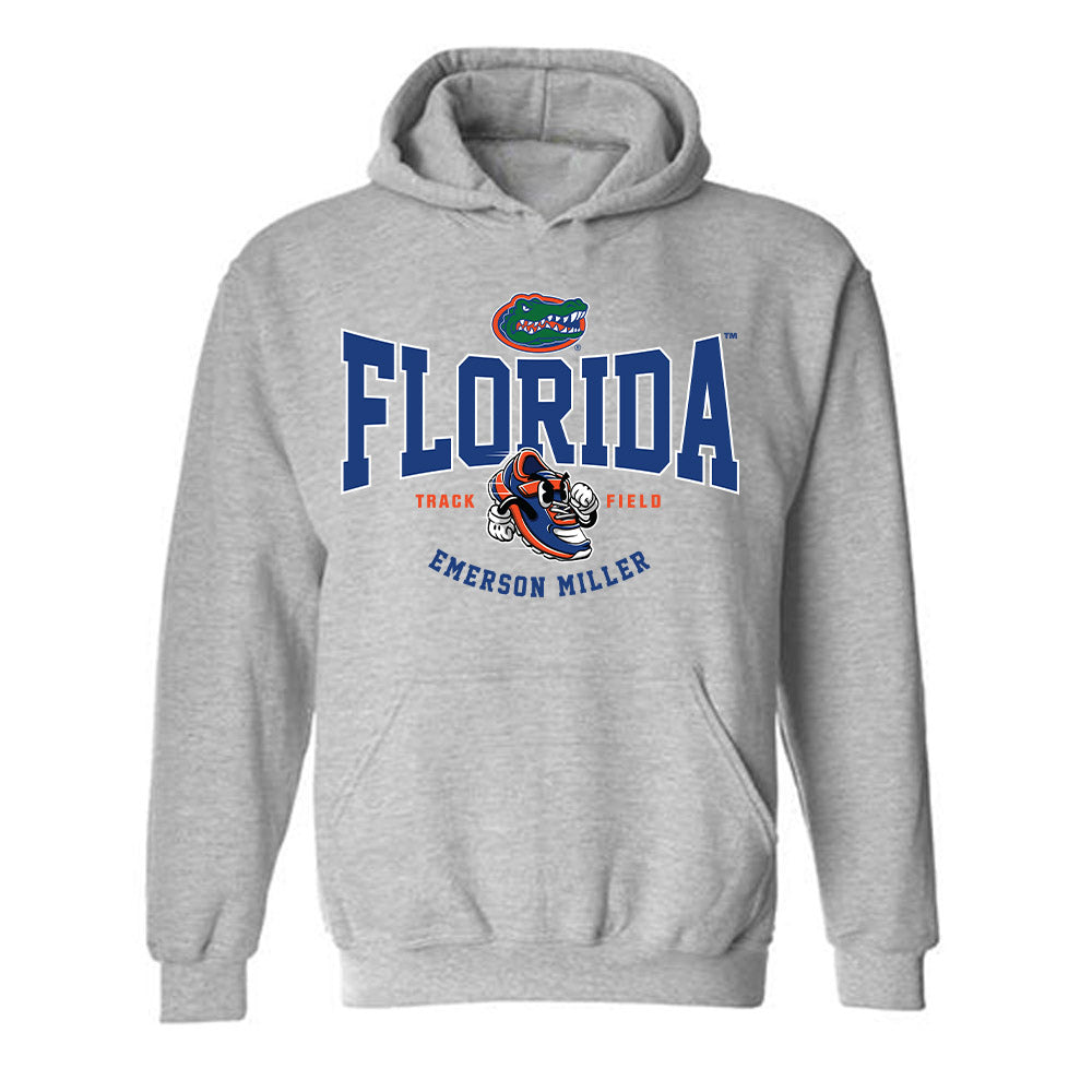 Florida - NCAA Men's Track & Field : Emerson Miller - Fashion Shersey Hooded Sweatshirt-0